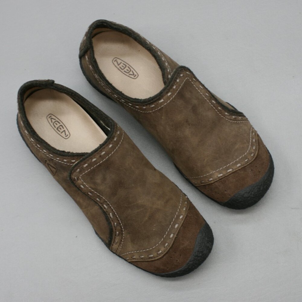 Keen Brown Flats with Durable Rubber Sole and Slip-On Design - Picture 6 of 12